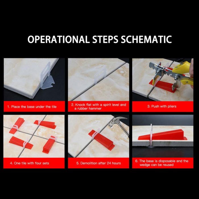 Wall Tile Leveling System Leveler - Wall Tile Paving Locator Tool Clip Spacers Plier Floor Installation Tile Alignment Tools