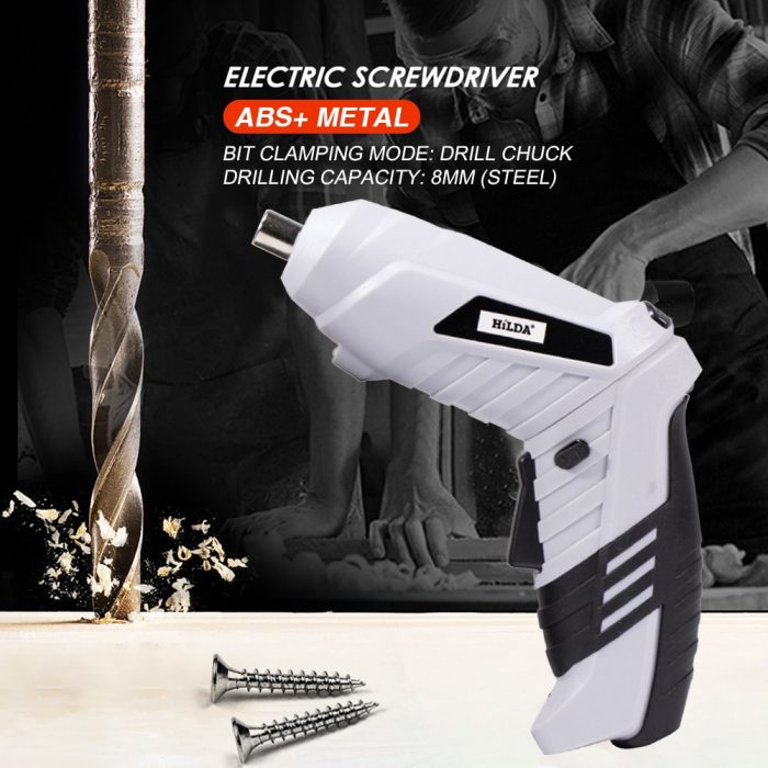 Electric Screwdriver Cordless Power Drill Hole Lithium Battery Rechargeable Multi-function Screwdriver Household DIY Power Tools