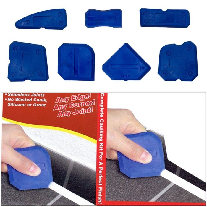 Silicone Sealant Spreader Spatula Scraper Wall Putty Knife Floor Cleaning Corner Shovel Pressure Seamer Construction Tools