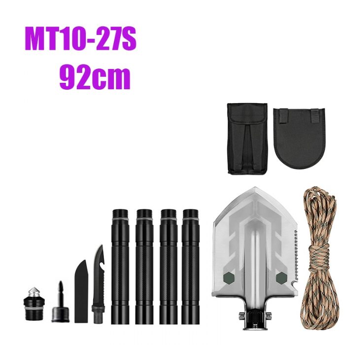 MT1027 Multifunction Camping Shovel Titanium Survival Folding Shovels Military Tactical Shovel For Hiking Outdoor Garden Shovels