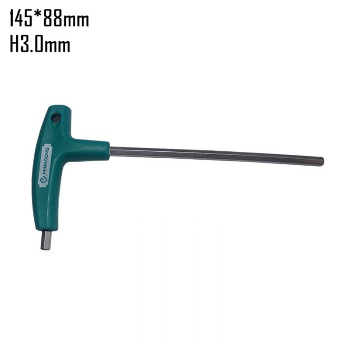 Hex Wrench Hand Tools Durable Home Use Smooth Allen Key Repair Screwdriver Flat Plastic Socket T-Handle Screws Hardware 1Pc#