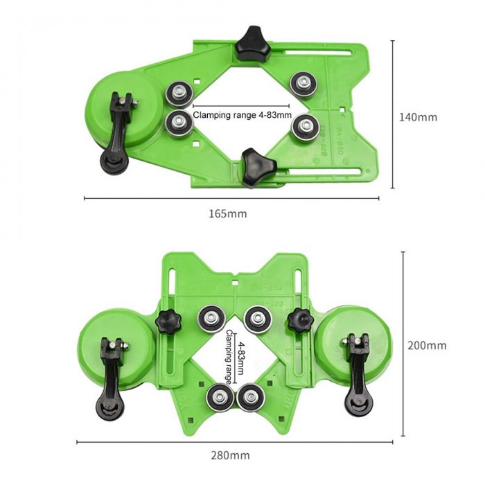 4-83mm Drill Guide Ceramic Tile Glass Locator Diamond Opening Positioning Guide Hole Clamping Range Construction Tools