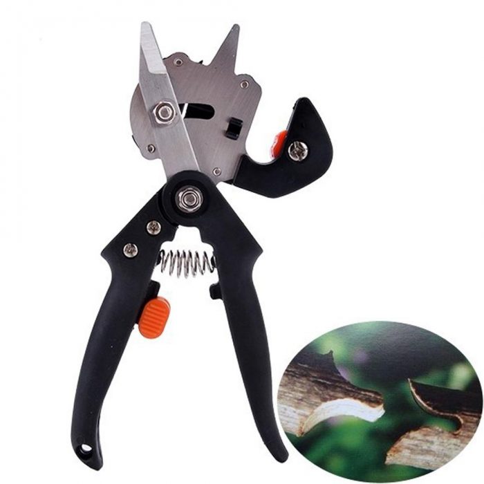 Drillforce Garden Grafting Tool Farming Pruning Shears Scissor Fruit Tree Vaccination Secateurs Pruning Cutting Garden Tools