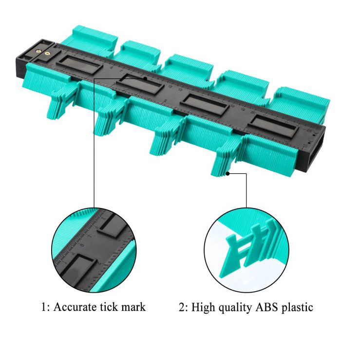 12/14/25/50cm Contour Gauge Plastic Profile Copy Contour Gauges Standard Wood Marking Tool Tiling Laminate Tiles dropping