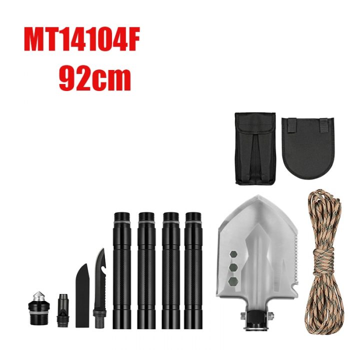 MT1027 Multifunction Camping Shovel Titanium Survival Folding Shovels Military Tactical Shovel For Hiking Outdoor Garden Shovels