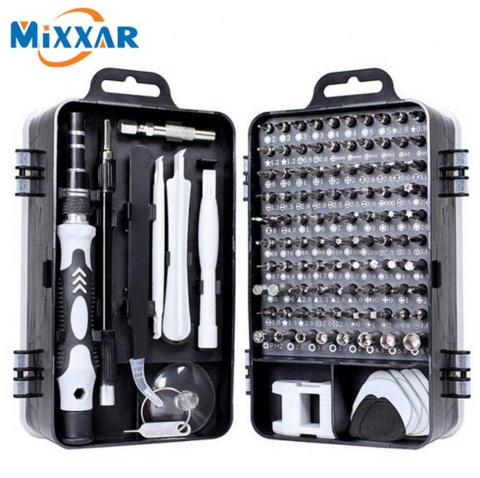 ZK40 Phone Repair Tools Kit Screwdriver Set Precision 115 In 1 Magnetic Torx Hex Bit Screw Driver Bits Insulated Multitools