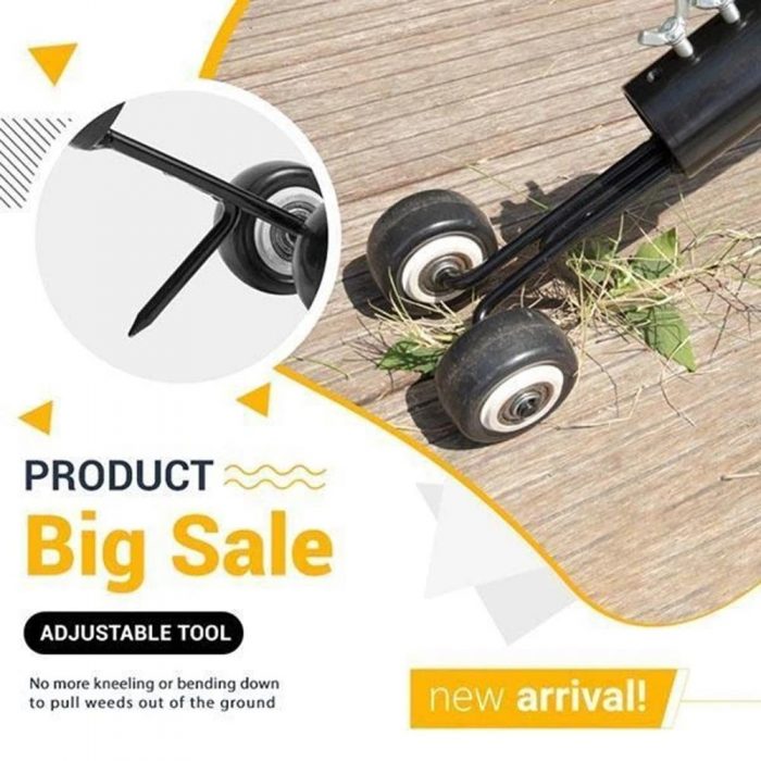 Weeds Snatcher Weeder With Wheel Weed Puller Tool With Long Handle Weed Remover Gardening Weeding Tool Grass Trimmer