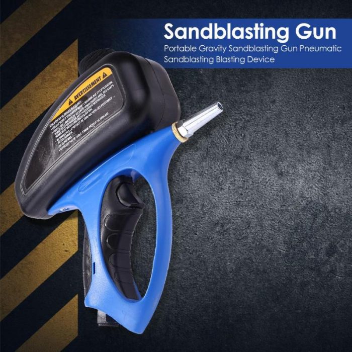 Portable Sand Gravity Sandblasting Gun Anti Rust DIY Anti-rust Blasting Device Pneumatic Small Sand Blasting Machine