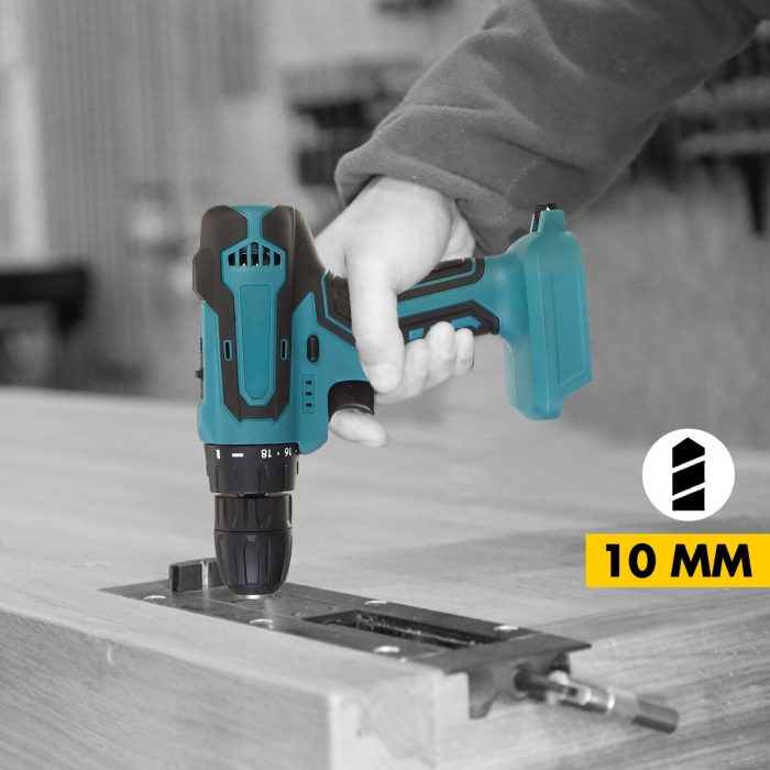 18V 10mm/13mm 90N.m Electric Drill Cordless Hand Drill Screwdriver without Rechargable Lithium-Ion Battery for Makita battery