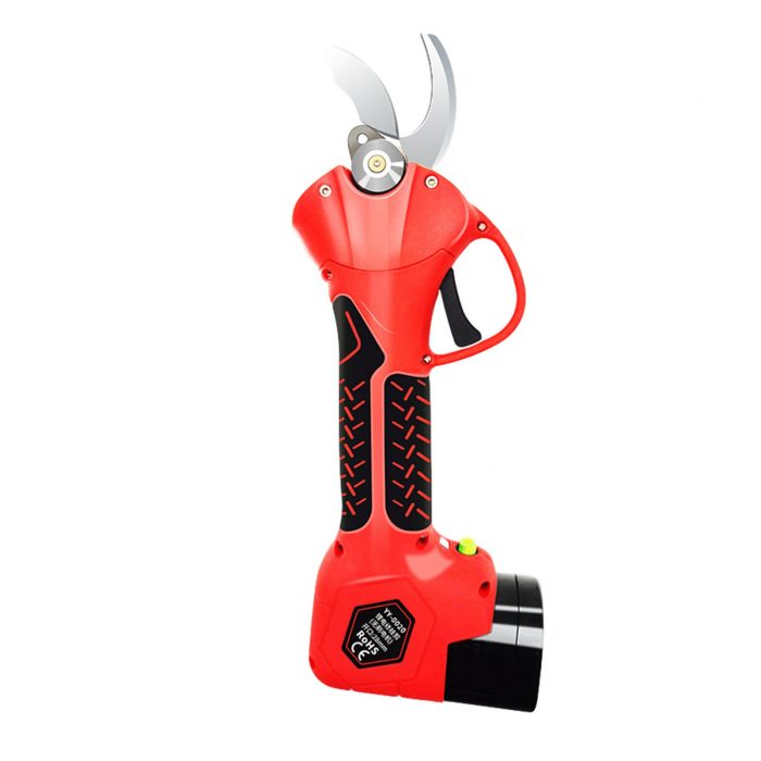 300 W 16.8V Cordless Pruner Hand-held Electric Pruner Shear with 2 Battery Efficient Fruit Tree Bonsai Pruning Branches Cutter