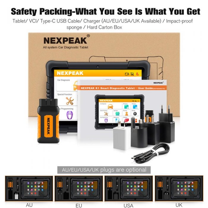 NEXPEAK K1 Pro Obd 2 Car Diagnostic Tool Scanner ABS Airbag Gearbox Oil EPB DPF Reset Obd2 Bluetooth Auto Key Programmer Tools