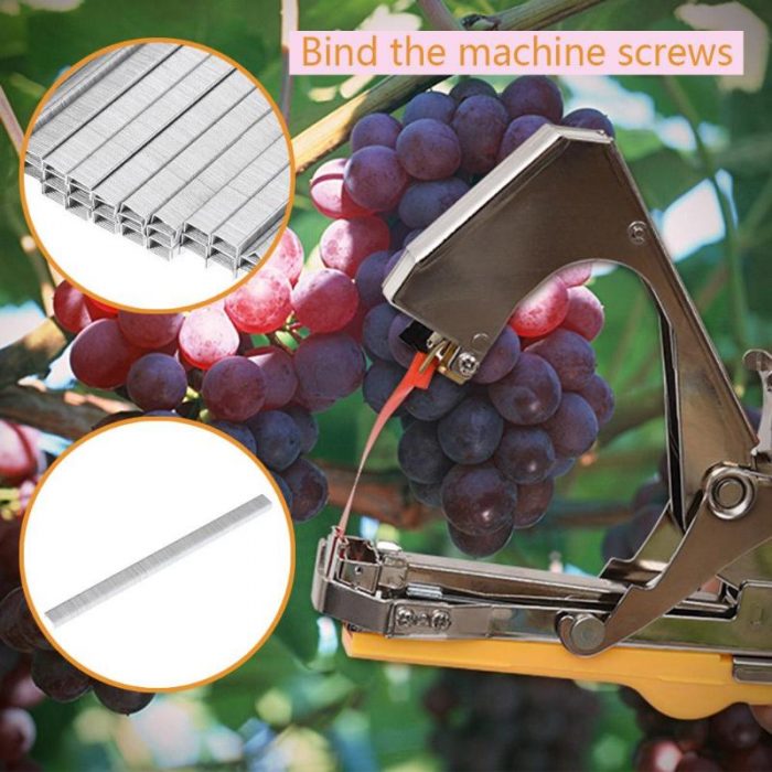 Plant Garden Tying Machine Plant Tapetool Tapener With Tape Set for Vegetable Grape Flower Branch Gardening Tying Tools