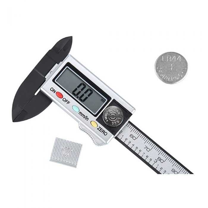 100mm LCD Digital Electronic Carbon Fiber Vernier Caliper Gauge Micrometer LCD Digital Electronic Carbon Fiber Vernier Caliper