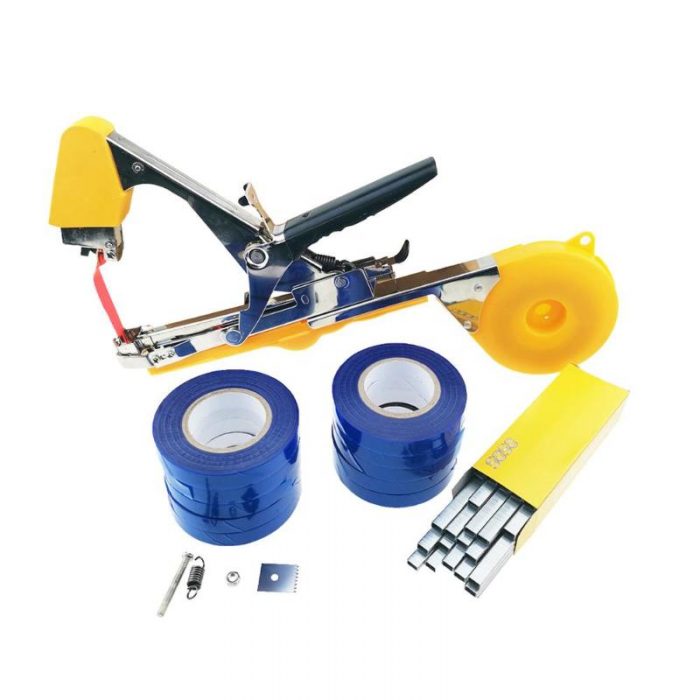 Plant Garden Tying Machine Plant Tapetool Tapener With Tape Set for Vegetable Grape Flower Branch Gardening Tying Tools