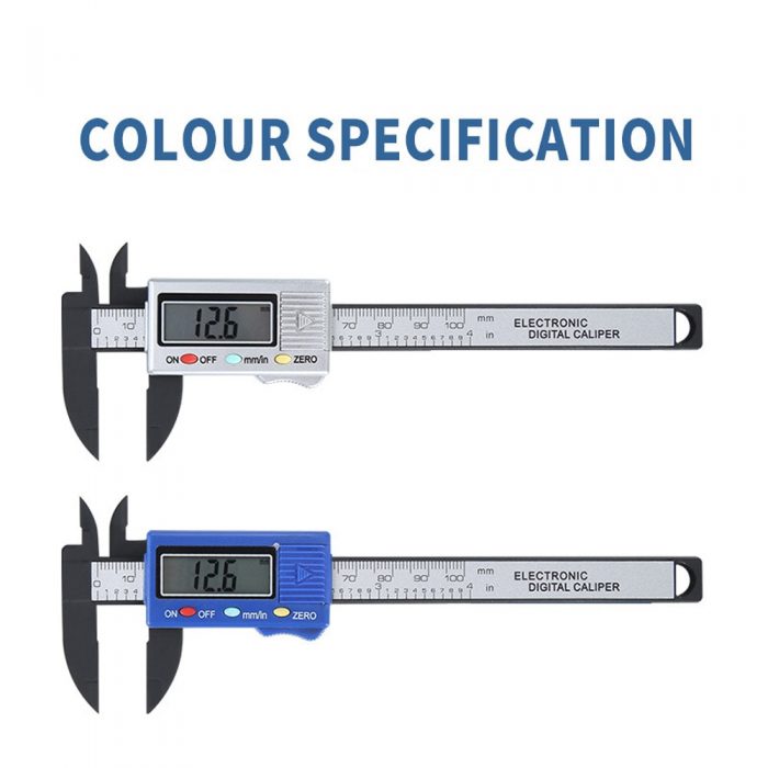 100mm LCD Digital Electronic Carbon Fiber Vernier Caliper Gauge Micrometer LCD Digital Electronic Carbon Fiber Vernier Caliper