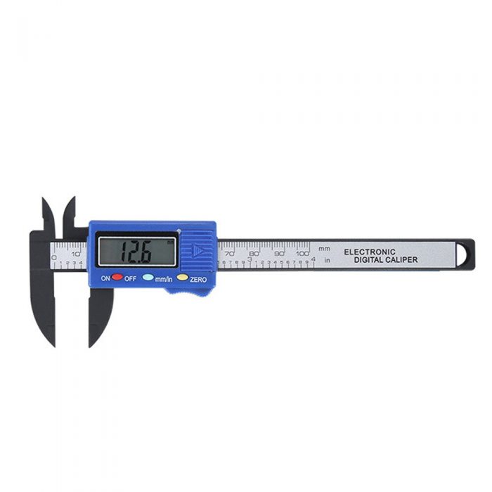 100mm LCD Digital Electronic Carbon Fiber Vernier Caliper Gauge Micrometer LCD Digital Electronic Carbon Fiber Vernier Caliper