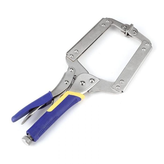 Multi-functional C-type Flat Locking Grip Vise Pliers Carbon Steel Welding Quick Fixing Locking C Clamp Pliers Round Wood Tenon