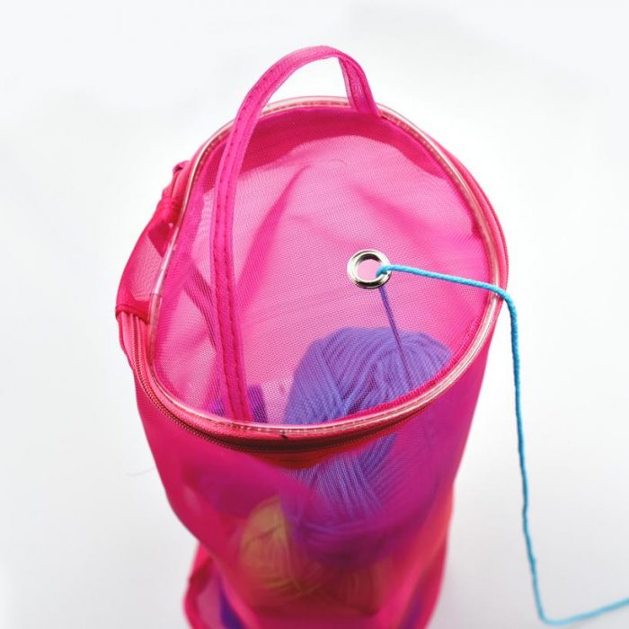 Mesh Bag DIY Hand Weaving Tools Yarn Storage Knitting Bag Organizer Hollow Yarn Bag Crochet Thread Storage bag @A