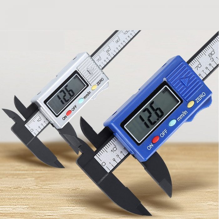 100mm LCD Digital Electronic Carbon Fiber Vernier Caliper Gauge Micrometer LCD Digital Electronic Carbon Fiber Vernier Caliper