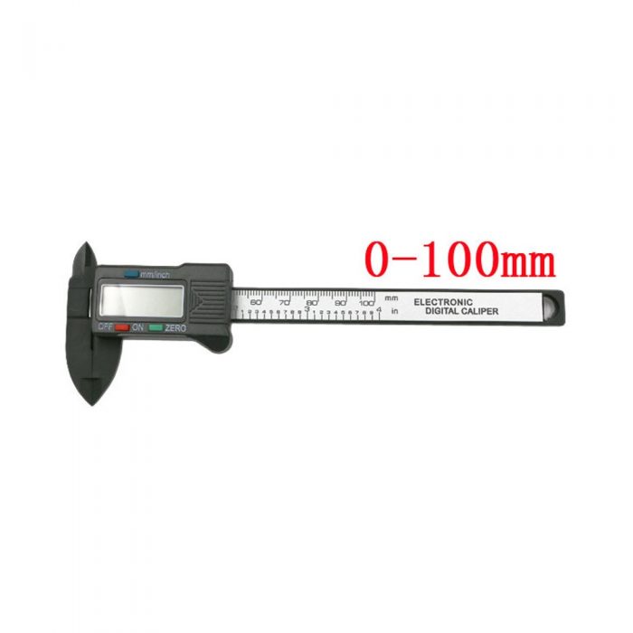 100mm/4inch LCD Digital Electronic Carbon Fiber Vernier Caliper Gauge Micrometer LCD Digital Electronic Carbon Fiber Vernier Cal