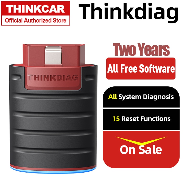THINKCAR Thinkdiag Auto OBD2 Scanner Code Reader Full System OBDII Scanner Automotive OBD2 Diagnostic Tool 15 Reset Services