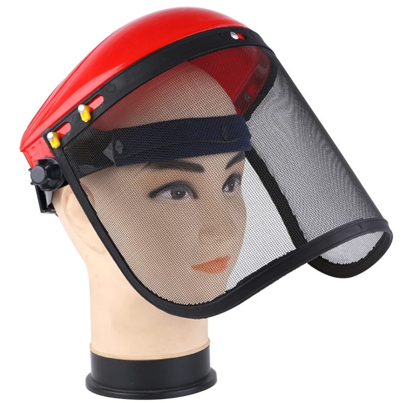 Electric Cutting Chainsaw Safety Helmet Lawnmower Trimmer Protective Face Mask Forestry Agriculture Mower Hat Garden Tools