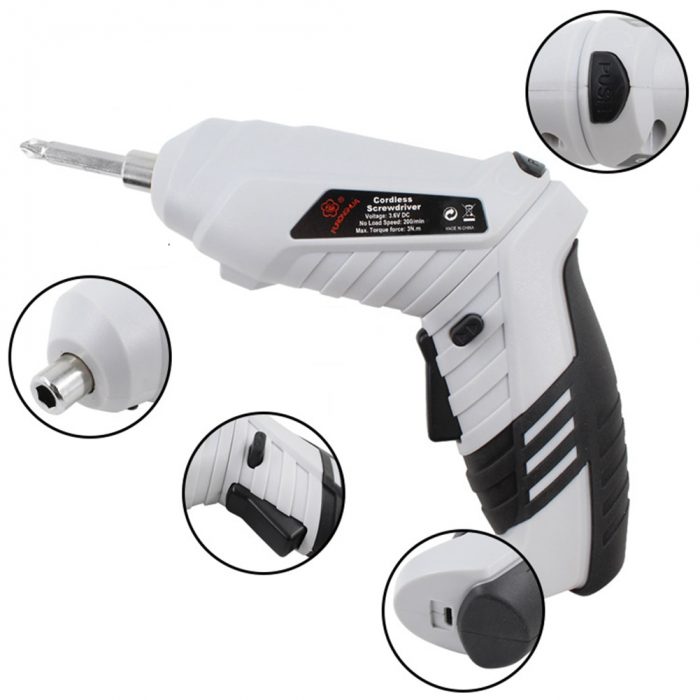 Multi-functional Electric Screwdriver Hand Drill Easily Carrying Cordless Household Rechargeable Lightweight Gadgets