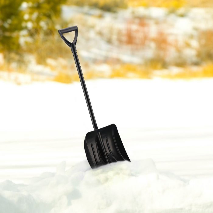 30# Outdoor Aluminium Alloy Folding Snow Shovel Retractable Tools Hiking Shaped Handle Garden Multifunctional Ice Remove Winter