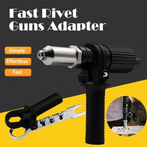 Professional Electric Rivet Nut Gon Adaptor Insert Cordless Power Drill Tool Kit Household Convenient Drill Tool Accessories#g30