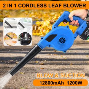 Rechargeable 128V Blower Makita Battery Dedicated Cordless Blower Air Flow Adjustment Vacuum Cleaner Electric Dust Blowing Tool