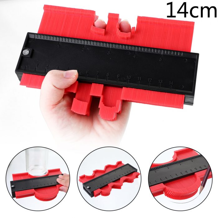 12/14/25/50cm Contour Gauge Plastic Profile Copy Contour Gauges Standard Wood Marking Tool Tiling Laminate Tiles dropping