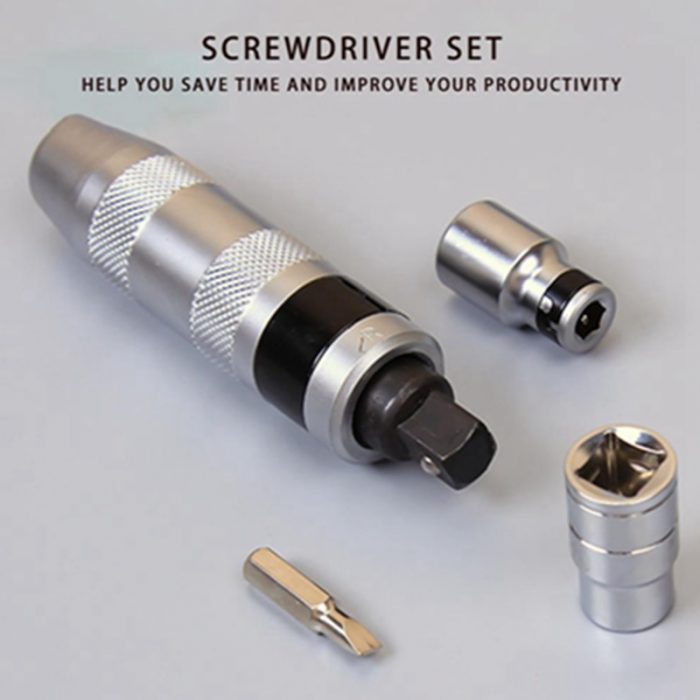 7pcs Portable Impact Screwdriver Set Shock Screwdrivers Chisel Bits Hand Impact Drive Set Automotive Repair Tool