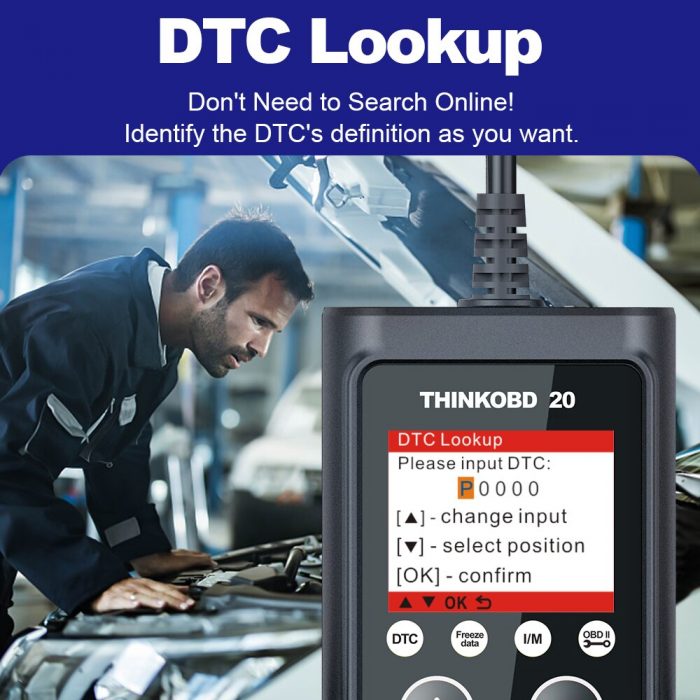THINKCAR THINKOBD 20 OBD2 Scanner Car Auto Diagnostic Tool Automotivo Code Reader Check Engine Light DTC Lookup
