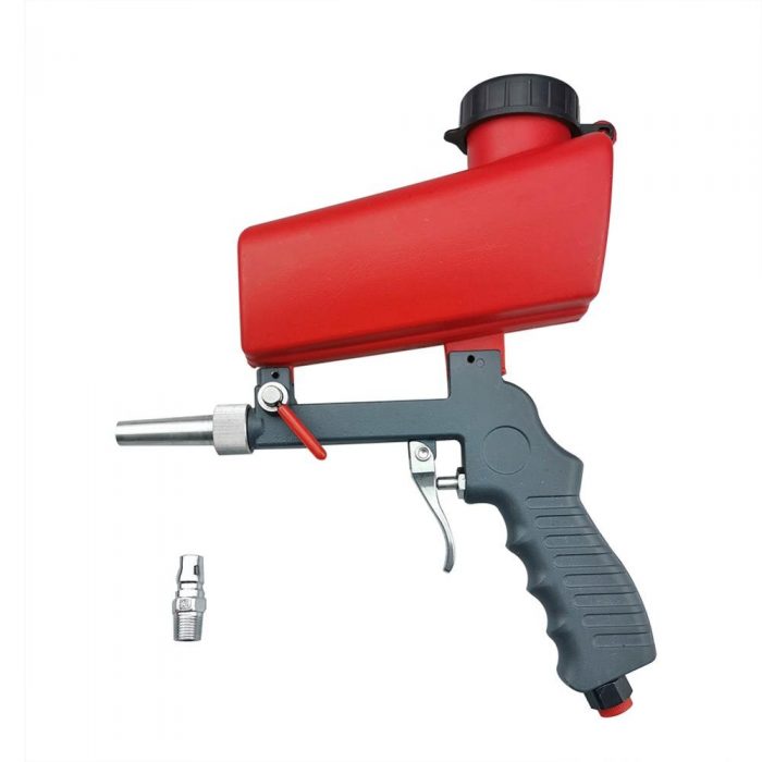 1pcs Portable Gravity Sandblasting Gun Adjustable Pneumatic Small Sandblaster Spray Durable Anti-rust Machine Set Blasting Tools