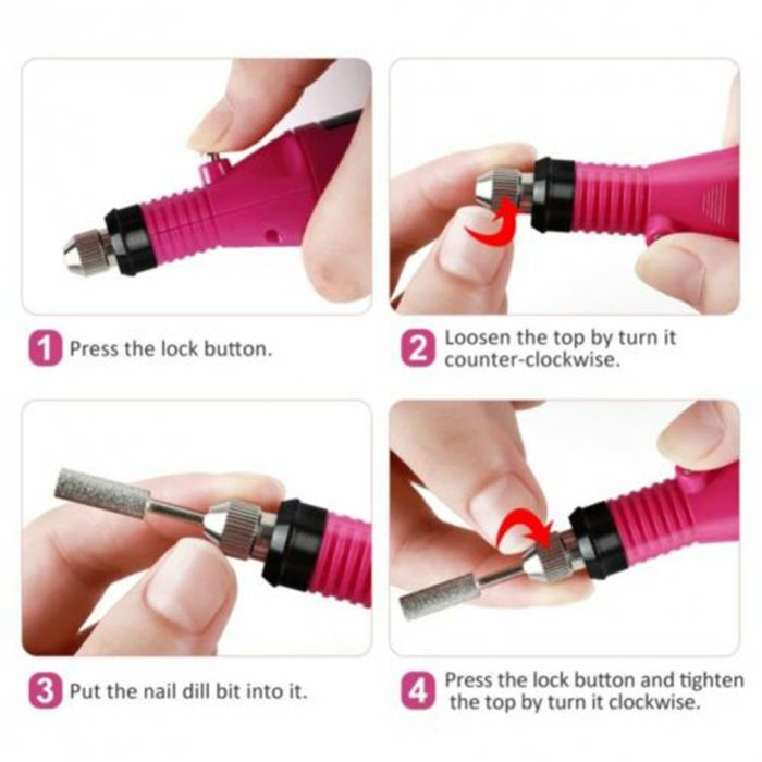 Electric Drill Nail File Acrylic Art File Manicure Pedicure Portable Machine Kit Practical durable kit