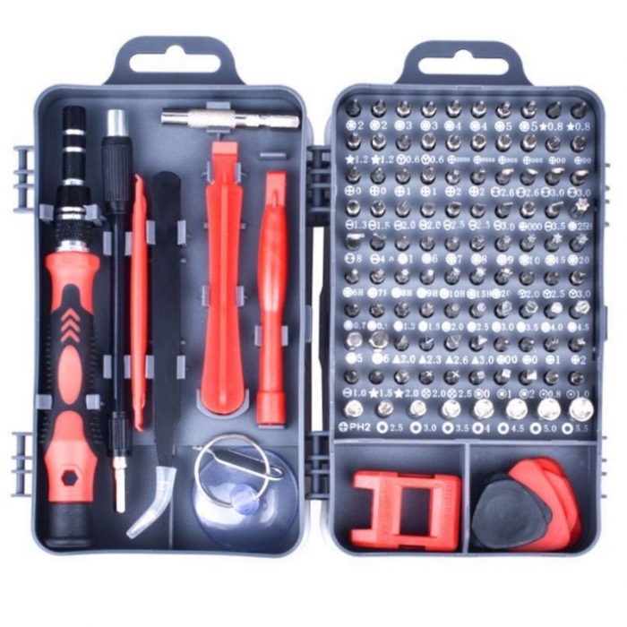 ZK40 Phone Repair Tools Kit Screwdriver Set Precision 115 In 1 Magnetic Torx Hex Bit Screw Driver Bits Insulated Multitools