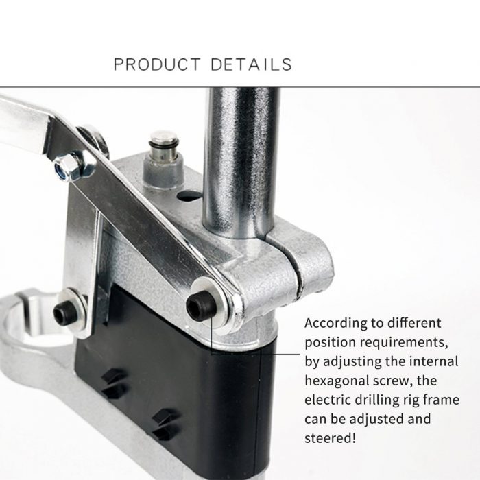 Aluminum Alloy Bench Drill Stand Electric Drill Base Frame Drill Holding Holder Bracket Drilling Guide For Woodworking