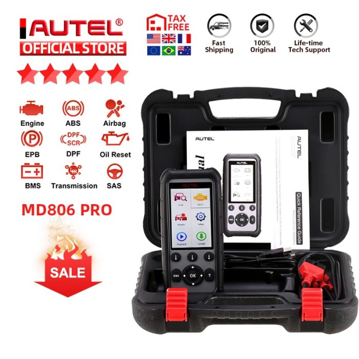 Autel MaxiDiag MD806 Pro OBD2 Scanner Car Automotive Diagnostic Tool Auto Code Reader OBDII OBD Scan Tool pk MD802 MD805 MD802