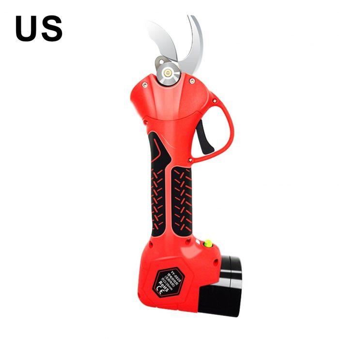 300 W 16.8V Cordless Pruner Hand-held Electric Pruner Shear with 2 Battery Efficient Fruit Tree Bonsai Pruning Branches Cutter