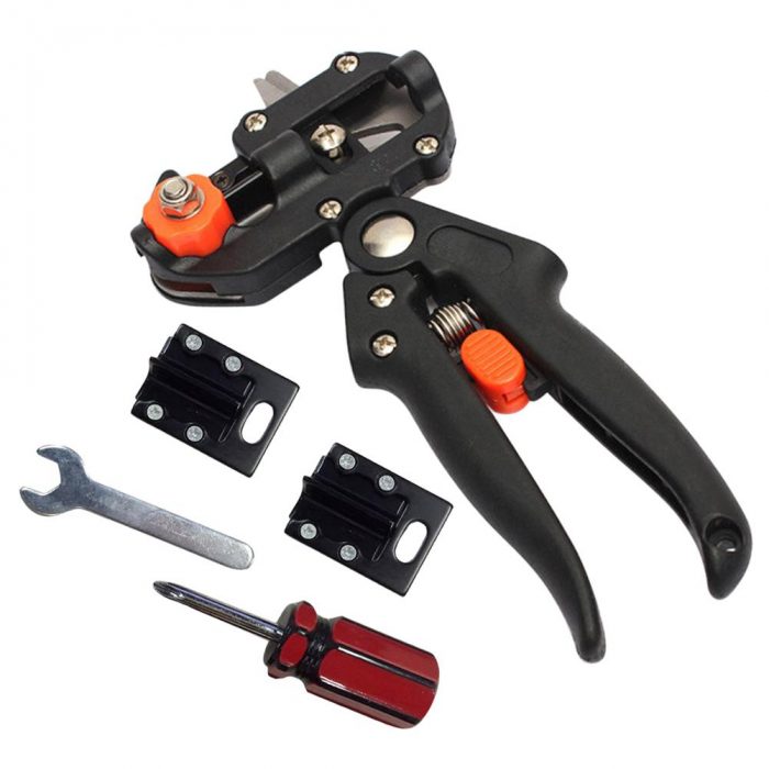 Drillforce Garden Grafting Tool Farming Pruning Shears Scissor Fruit Tree Vaccination Secateurs Pruning Cutting Garden Tools