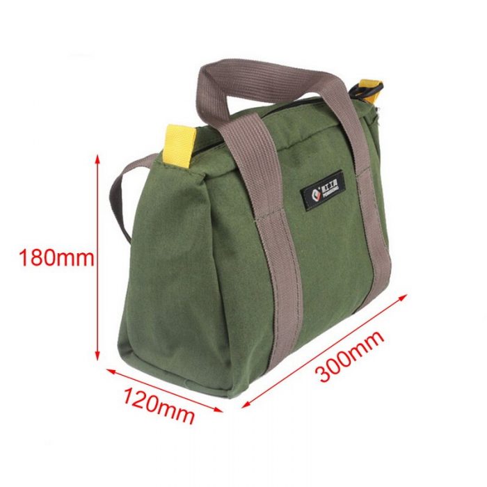 Multi-function Canvas Waterproof Hand Tool Storage Bag Portable Toolkit Screwdrivers Pliers Metal Hardware Parts Organizer Pouch