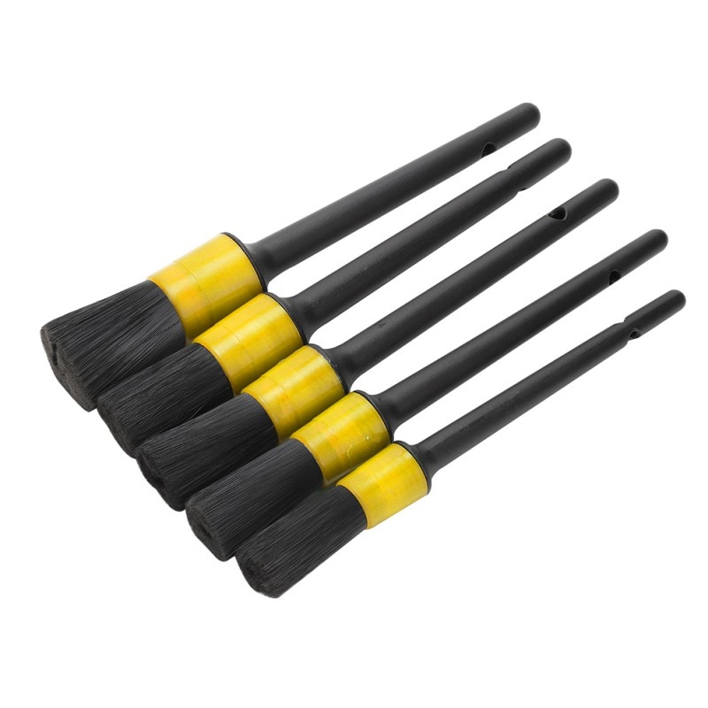 5Pcs Car Detailing Brush Cleaning Brushes Auto Detail Tools Wheels Dashboard Car-Styling Accessories