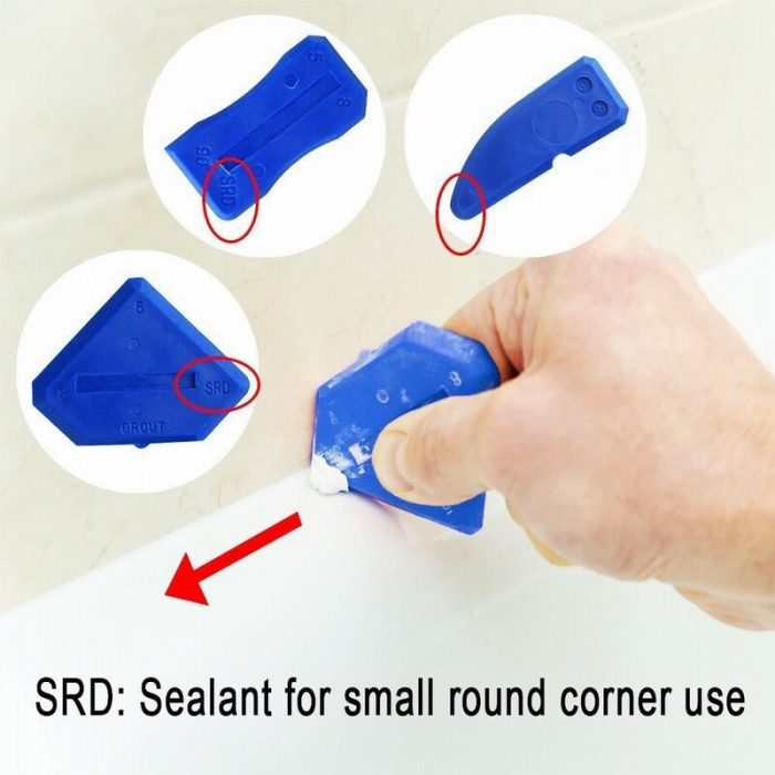 Silicone Sealant Spreader Spatula Scraper Wall Putty Knife Floor Cleaning Corner Shovel Pressure Seamer Construction Tools