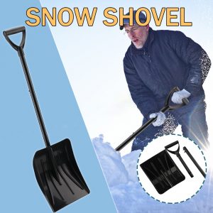 30# Outdoor Aluminium Alloy Folding Snow Shovel Retractable Tools Hiking Shaped Handle Garden Multifunctional Ice Remove Winter