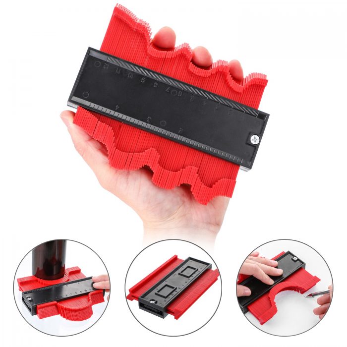 Profile Measuring Tools Deep Duplicator Tiling Laminate Woodworking Multi-functional Irregular Plastic Gauge Contour Gauge Ruled