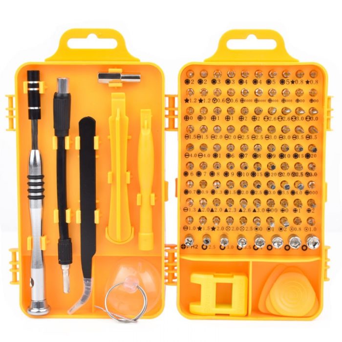 ZK40 Phone Repair Tools Kit Screwdriver Set Precision 115 In 1 Magnetic Torx Hex Bit Screw Driver Bits Insulated Multitools