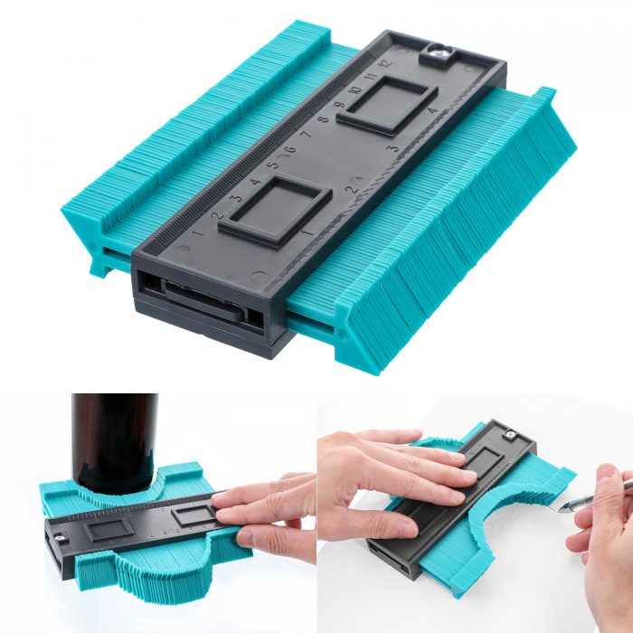 Profile Measuring Tools Deep Duplicator Tiling Laminate Woodworking Multi-functional Irregular Plastic Gauge Contour Gauge Ruled