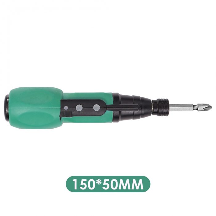 Household Mini Electric Screwdriver Handle Charging Straight Rod Anti-slip Drill for Household Electricity Accessories