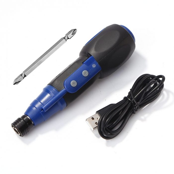 Household Mini Electric Screwdriver Handle Charging Straight Rod Anti-slip Drill for Household Electricity Accessories