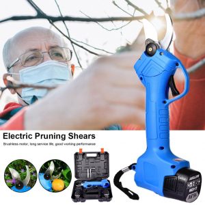 Electric Pruning Scissor Pruning Shears 600W 16.8V Rechargeable Garden Pruner Secateur Branch Cutter Cutting Tool With 2 Battery
